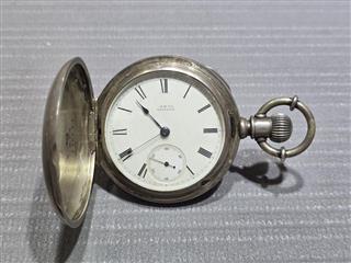Waltham Pocket Watch WM Ellery Sterling Case Not Running
